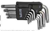CHAVE TORX FURADAS CURTAS (9 PCS)