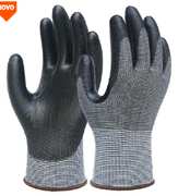 LUVAS ANTI CORTE PU PRETAS 11"
