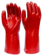 LUVAS PVC VERMELHO 35 CM